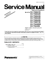 Предварительный просмотр 96 страницы Panasonic KX-TG6841B Service Manual