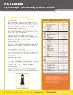 Preview for 2 page of Panasonic KX-TG6841B Specification