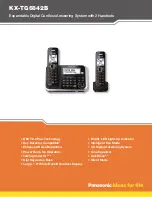 Panasonic KX-TG6842B Specification предпросмотр