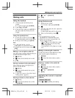 Предварительный просмотр 15 страницы Panasonic KX-TG6842C Operating Instructions Manual