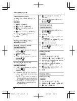 Предварительный просмотр 22 страницы Panasonic KX-TG6842C Operating Instructions Manual