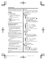 Предварительный просмотр 32 страницы Panasonic KX-TG6842C Operating Instructions Manual