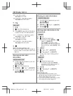 Предварительный просмотр 38 страницы Panasonic KX-TG6842C Operating Instructions Manual