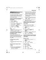 Preview for 13 page of Panasonic KX-TG7100CX Operating Instructions Manual