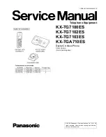 Panasonic KX-TG7100ES Service Manual preview