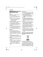 Предварительный просмотр 6 страницы Panasonic KX-TG7103NE Operating Instructions Manual