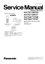 Panasonic KX-TG7120FXS Service Manual предпросмотр