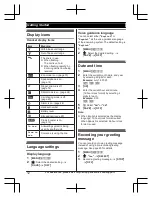 Preview for 12 page of Panasonic KX-TG7122SK Operating Instructions Manual