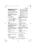 Предварительный просмотр 17 страницы Panasonic KX-TG7160E Operating Instructions Manual