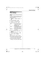 Предварительный просмотр 21 страницы Panasonic KX-TG7160E Operating Instructions Manual