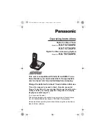 Предварительный просмотр 1 страницы Panasonic KX-TG7200FX Operating Instructions Manual