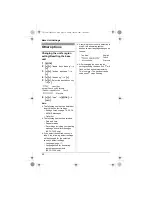 Предварительный просмотр 20 страницы Panasonic KX-TG7200FX Operating Instructions Manual