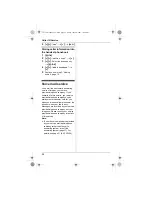 Предварительный просмотр 22 страницы Panasonic KX-TG7200FX Operating Instructions Manual