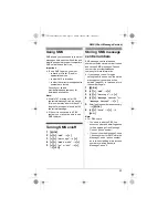 Предварительный просмотр 23 страницы Panasonic KX-TG7200FX Operating Instructions Manual