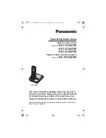 Предварительный просмотр 1 страницы Panasonic KX-TG7200TW Operating Instructions Manual