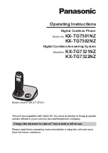 Preview for 1 page of Panasonic KX-TG7301 Operating Instructions Manual