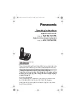 Panasonic KX-TG7331FX Operating Instructions Manual preview