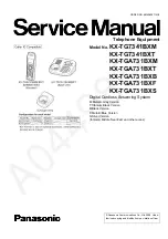 Panasonic KX-TG7341BXM Service Manual предпросмотр