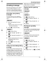 Preview for 31 page of Panasonic KX-TG7341NZ Operating Instructions Manual