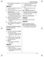 Preview for 39 page of Panasonic KX-TG7341NZ Operating Instructions Manual