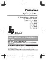 Preview for 1 page of Panasonic Kx Tg744 Operating Instructions Manual