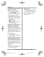 Предварительный просмотр 20 страницы Panasonic Kx Tg744 Operating Instructions Manual