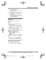 Предварительный просмотр 25 страницы Panasonic Kx Tg744 Operating Instructions Manual