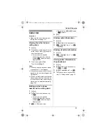 Предварительный просмотр 33 страницы Panasonic KX-TG7511BX Operating Instructions Manual