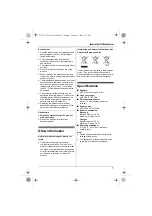 Предварительный просмотр 7 страницы Panasonic KX-TG7522AL Operating Instructions Manual