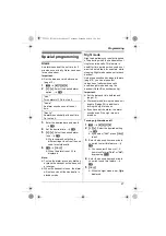 Предварительный просмотр 27 страницы Panasonic KX-TG7522AL Operating Instructions Manual