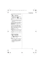 Предварительный просмотр 31 страницы Panasonic KX-TG7522AL Operating Instructions Manual