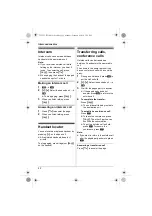 Предварительный просмотр 42 страницы Panasonic KX-TG7522AL Operating Instructions Manual