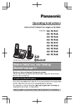 Предварительный просмотр 1 страницы Panasonic KX-TG7621 series Operating Instructions Manual