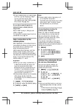 Предварительный просмотр 22 страницы Panasonic KX-TG7621 series Operating Instructions Manual