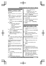 Предварительный просмотр 25 страницы Panasonic KX-TG7621 series Operating Instructions Manual