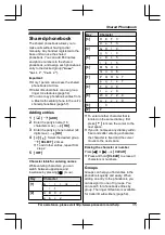 Предварительный просмотр 35 страницы Panasonic KX-TG7621 series Operating Instructions Manual