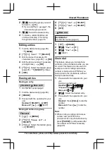 Предварительный просмотр 37 страницы Panasonic KX-TG7621 series Operating Instructions Manual