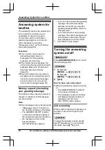 Предварительный просмотр 60 страницы Panasonic KX-TG7621 series Operating Instructions Manual