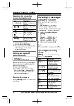 Предварительный просмотр 62 страницы Panasonic KX-TG7621 series Operating Instructions Manual