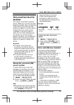 Предварительный просмотр 67 страницы Panasonic KX-TG7621 series Operating Instructions Manual