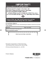 Предварительный просмотр 100 страницы Panasonic KX-TG7622B Operating Instructions Manual