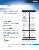 Preview for 2 page of Panasonic KX-TG7645M Specifications