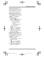 Preview for 25 page of Panasonic KX-TG7652AZ Operating Instructions Manual