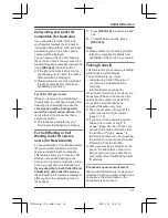 Preview for 41 page of Panasonic KX-TG7652AZ Operating Instructions Manual