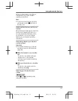 Preview for 47 page of Panasonic KX-TG7652AZ Operating Instructions Manual