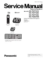 Panasonic KX-TG7731S Service Manual предпросмотр