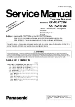 Panasonic KX-TG7733M Service Manual предпросмотр