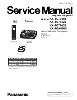 Предварительный просмотр 1 страницы Panasonic KX-TG7741S Service Manual