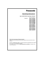 Preview for 1 page of Panasonic KX-TG7841 Operating Instructions Manual