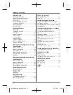 Preview for 2 page of Panasonic KX-TG7841BX Operating Instructions Manual